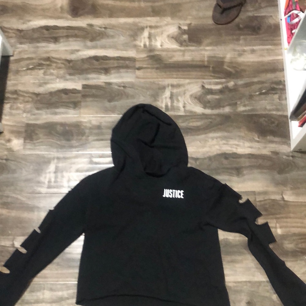 Black justice sweater